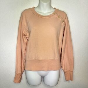 Madewell | Mile(s) Button Detail Sweatshirt size Small